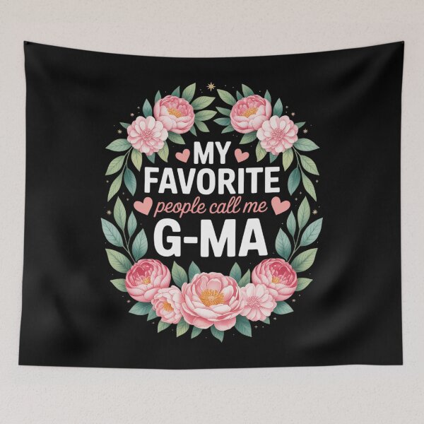 Item preview, My Favorite People Call Me G-ma Floral Mother's Day designed and sold by EllenJast.