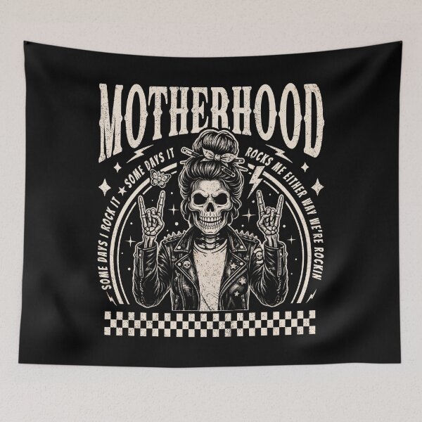 Item preview, Mother Hood Some Days I Rock It Some Days It Rocks Me Either' designed and sold by schoolofbullies.