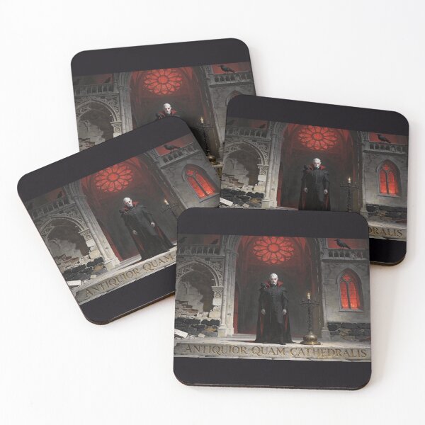 Item preview, Older Than the Cathedral — Dark Sacred Vampire Art designed and sold by GeoWhimsy Studio.