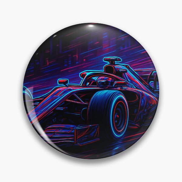 Item preview, Formula 1 Racing Car Sticker – Neon Cyberpunk Speed Design designed and sold by piyushpr7.