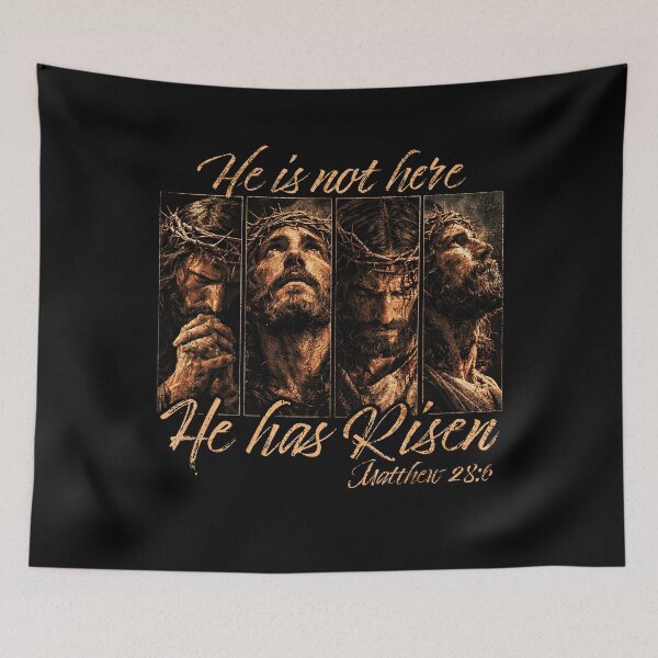 Item preview, He is Not Here He has Risen Cross Easter designed and sold by Ortigzitoun.