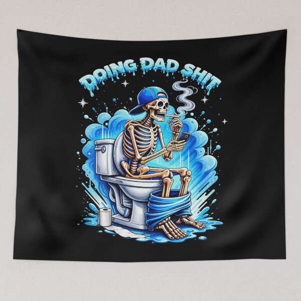 Item preview, Doing Dad Shit Dad Joke Skeleton Dad Funny Dad Father's Day designed and sold by schoolofbullies.