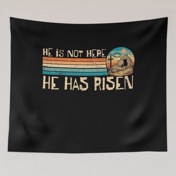 Item preview, He is Not Here He has Risen Cross Easter designed and sold by Ortigzitoun.