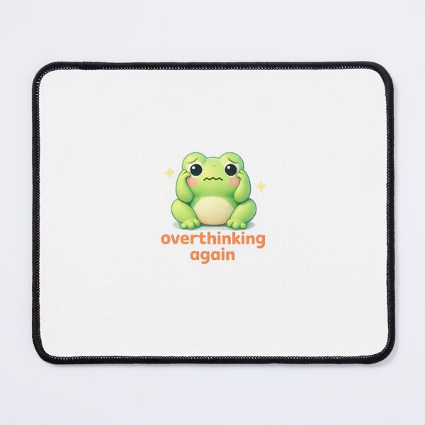 Item preview, Overthinking Again Frog Sticker designed and sold by PRFashions.