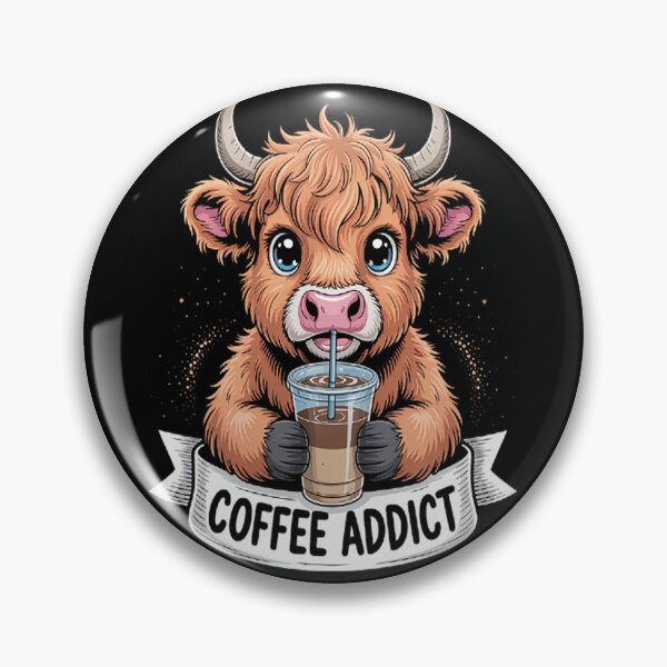 Item preview, Highland Cow Coffee Addict designed and sold by kakashinn.