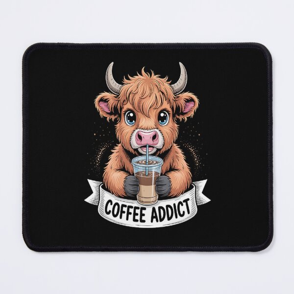 Item preview, Highland Cow Coffee Addict designed and sold by kakashinn.