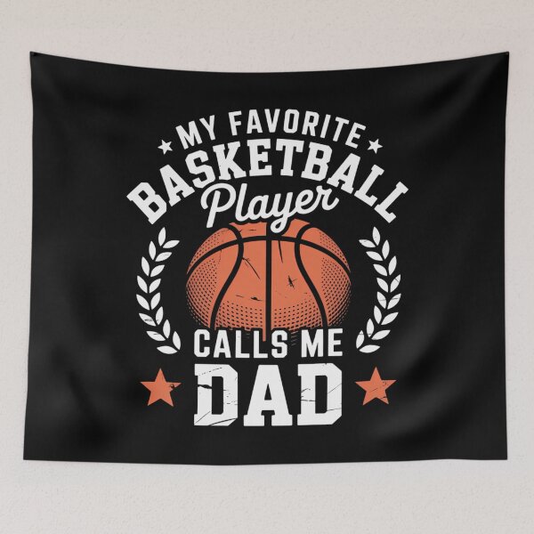 Item preview, My Favorite Basketball Player Calls Me Dad Basketball  designed and sold by EllenJast.