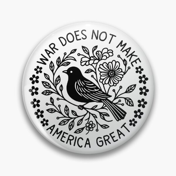 Item preview, War Does Not Make America Great Floral No War in Iran Protest Anti Trump FDT  designed and sold by gunaone-design.