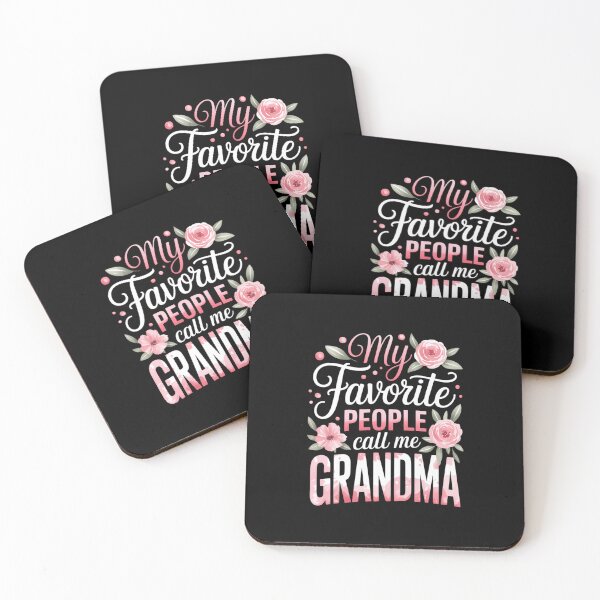 Item preview, My Favorite People Call Me Grandma Cute Flower Mother Day designed and sold by EllenJast.