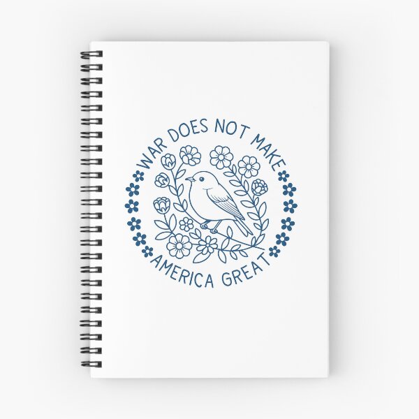 Item preview, Copy of War Does Not Make America Great Floral Bird No War in Iran Protest Anti Trump FDT  designed and sold by gunaone-design.