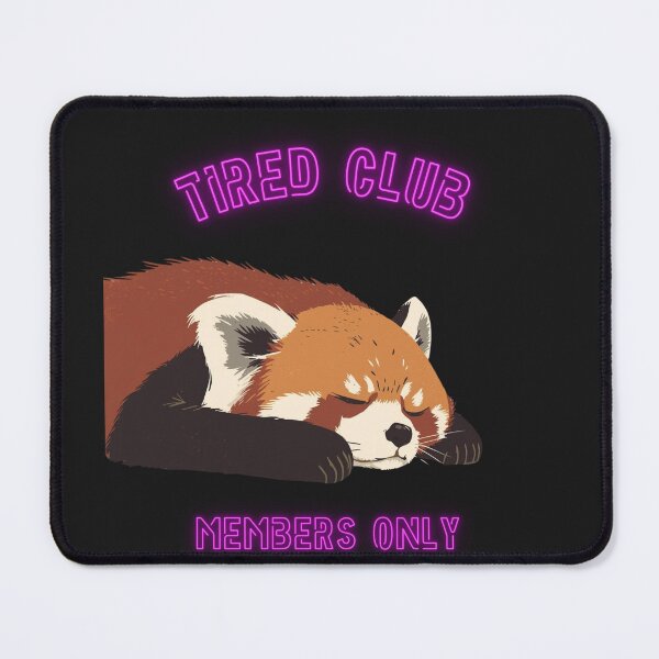 Item preview, Tired Club Red Panda Funny Cute Sleepy Animal Shirt designed and sold by GigaFactory.