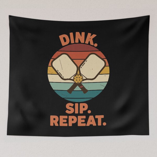 Item preview, Pickleball Funny Player Dink Sip Repeat Play designed and sold by LuminOrb.