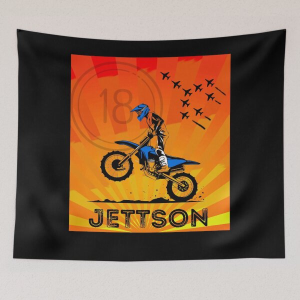 Item preview, Custom Motocross Rider Sunset Name Tee designed and sold by FroggyBaBoy.