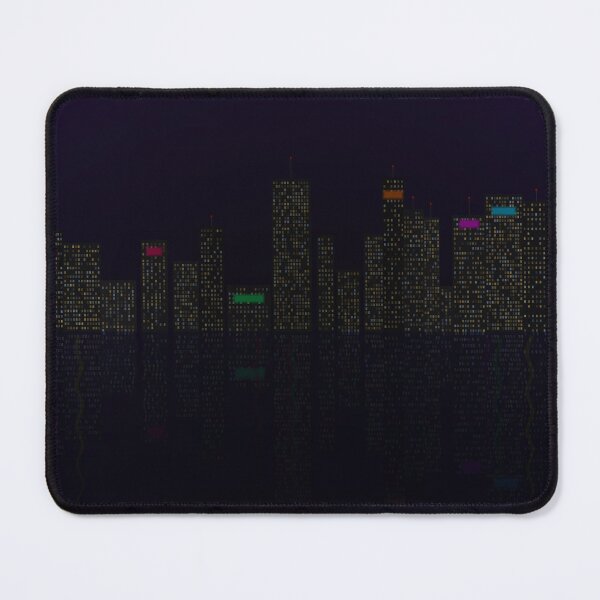 Item preview, Neon City Skyline — Cyberpunk Urban Art Print designed and sold by VoidPattern.