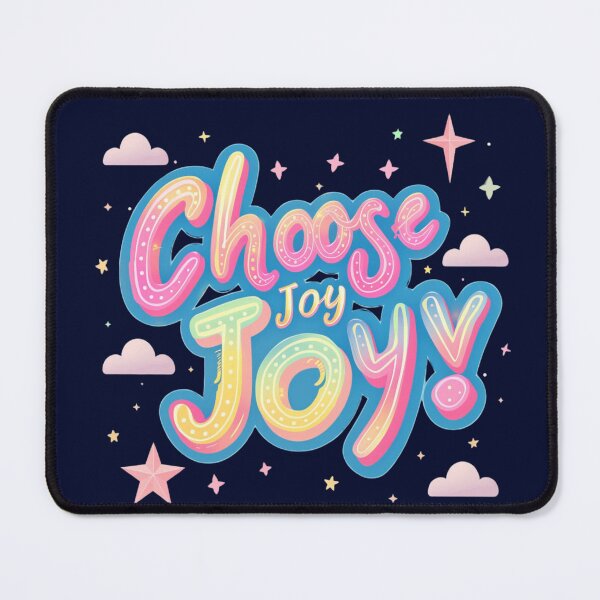 Item preview, Choose Joy Inspirational Quote Design, Positive Mindset Aesthetic, Cute Pastel Typography, Motivational Art for Women and Teens designed and sold by KS-and-Prints.