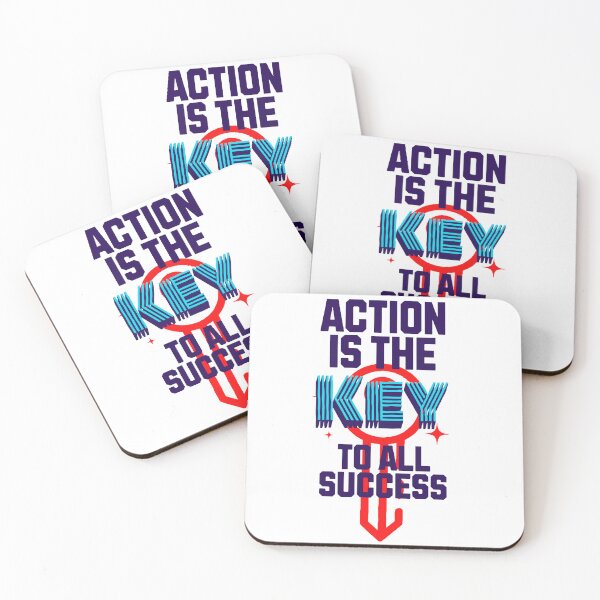 Item preview, ACTION IS THE KEY TO ALL SUCCESS designed and sold by Jakab33.