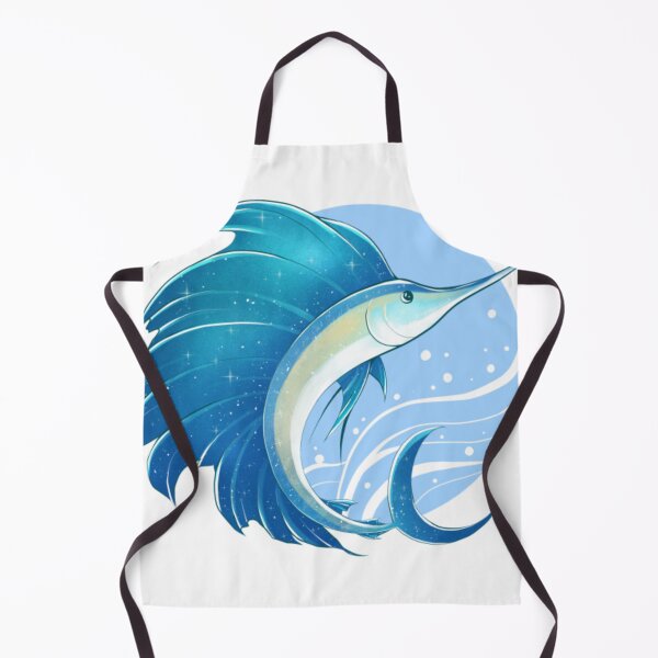 Item preview, Magical Blue Galaxy Sailfish Ocean Art designed and sold by RamneekFraty.