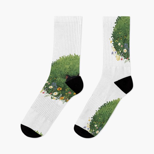 Item preview,  Black cat with flowers designed and sold by uunaa.