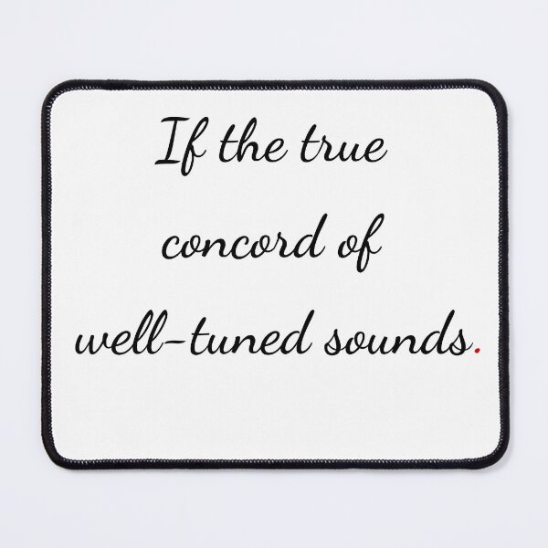 Item preview, "If the true concord of well-tuned sounds" - handwriting black designed and sold by ariksworld.