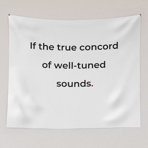 Item preview, "If the true concord of well-tuned sounds" - print black designed and sold by ariksworld.