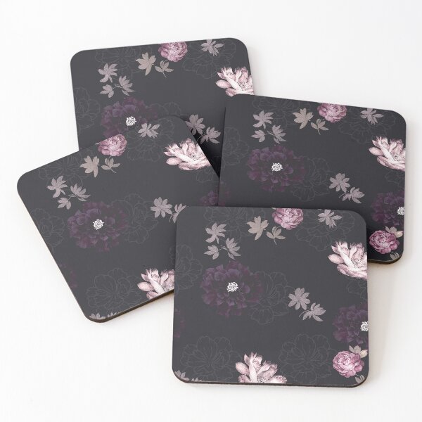 Item preview, Dark romantic floral wreath pattern designed and sold by deepshikae.
