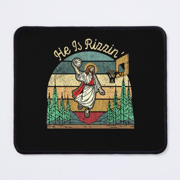 Item preview, He Is Rizzin Jesus Basketball Christian Easter Jesus Funny designed and sold by Ortigzitoun.