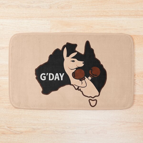 Item preview, Boxing Kangaroo over Australia designed and sold by Corinne Alexa Jackson.