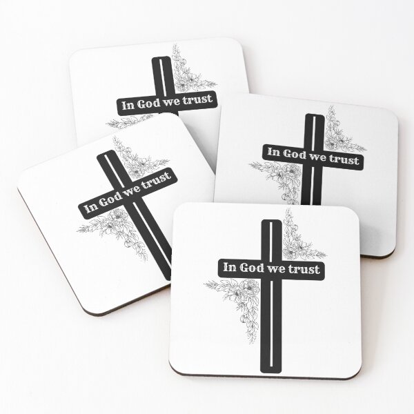Item preview, In God We Trust Cross Design | Christian Floral Aesthetic Faith Illustration designed and sold by 06July05.