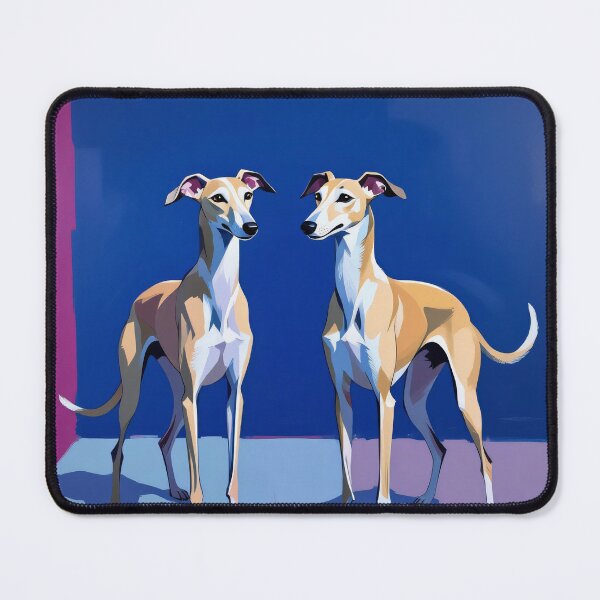 Item preview, Colorful Greyhound Duo Illustration designed and sold by KiraChie.