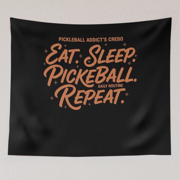 Item preview, Pickleball Addicts Credo Eat Sleep Pickleball designed and sold by LuminOrb.
