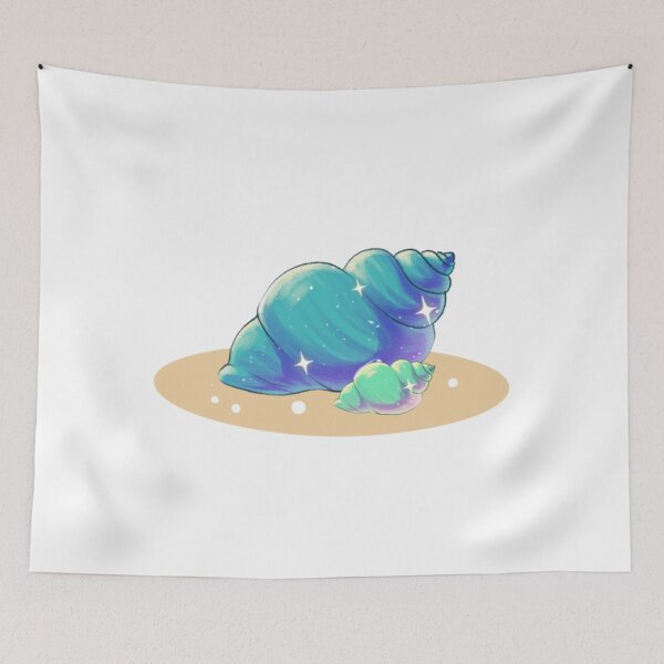 Item preview, Magical Galaxy Sea Shells On Pastel SandBring a piece of the cosmic ocean with you! This enchanting design features glowing blue and purple galaxy sea shells resting on pastel sand. designed and sold by RamneekFraty.
