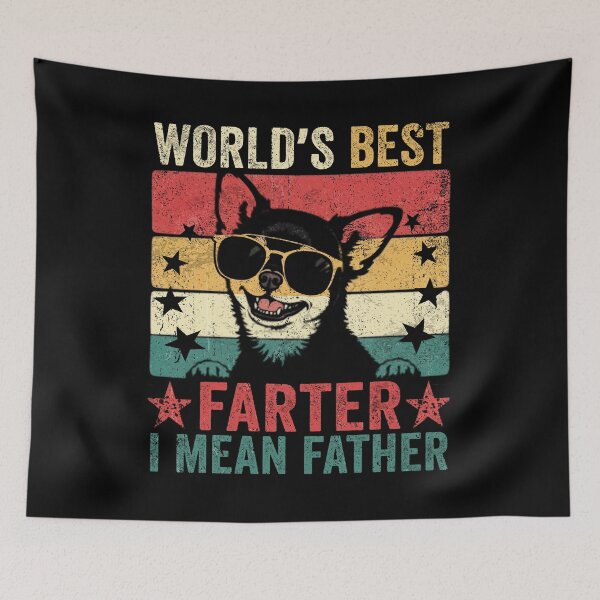 Item preview, World'S Best Farter I Mean Father Fathers Day Dad Dog designed and sold by schoolofbullies.