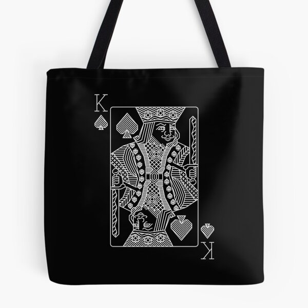 Item preview, Modern Geometric King of Spades Monoline Art designed and sold by Be-bored.