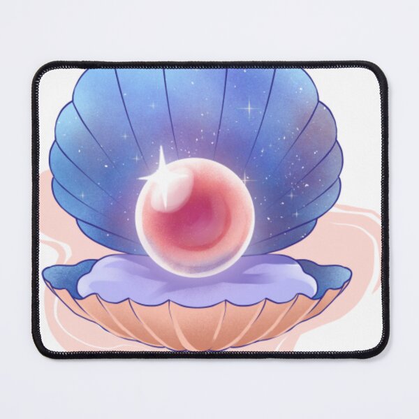 Item preview, Glowing Pink Pearl In Cosmic Galaxy Seashell designed and sold by RamneekFraty.