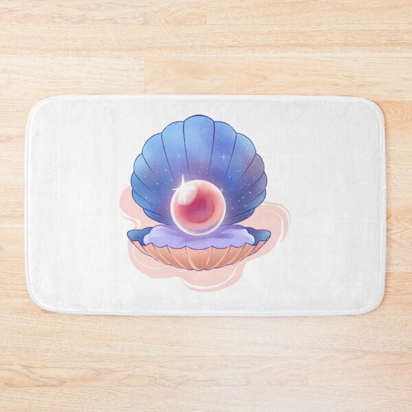 Item preview, Glowing Pink Pearl In Cosmic Galaxy Seashell designed and sold by RamneekFraty.
