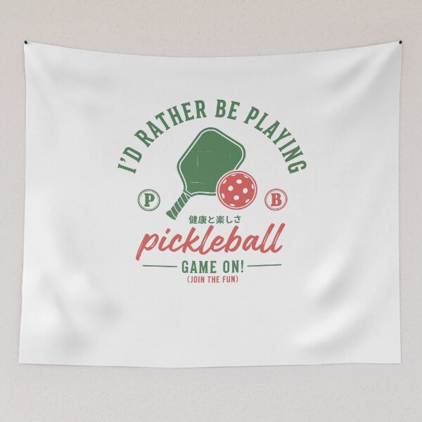 Item preview, Pickleball Funny Player Playing Pickleball Court designed and sold by LuminOrb.