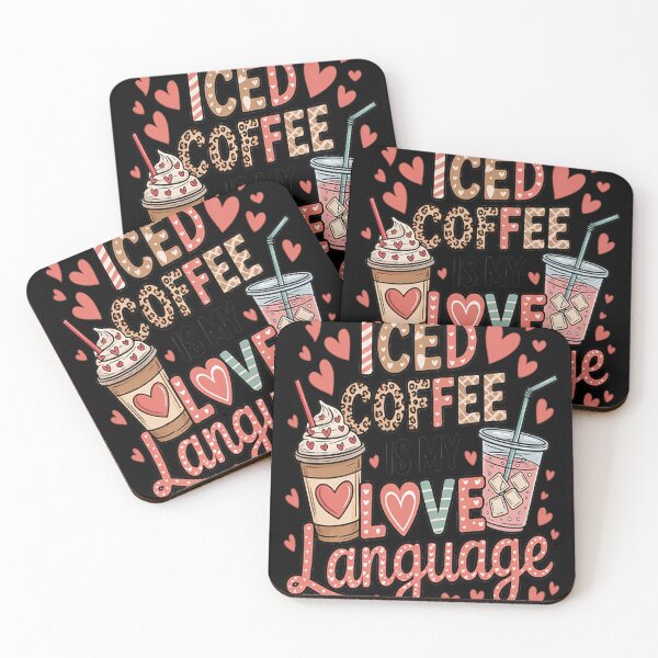 Item preview, Iced Coffee is My Love Language Valentines Day Coffee Lover designed and sold by brinbotty.