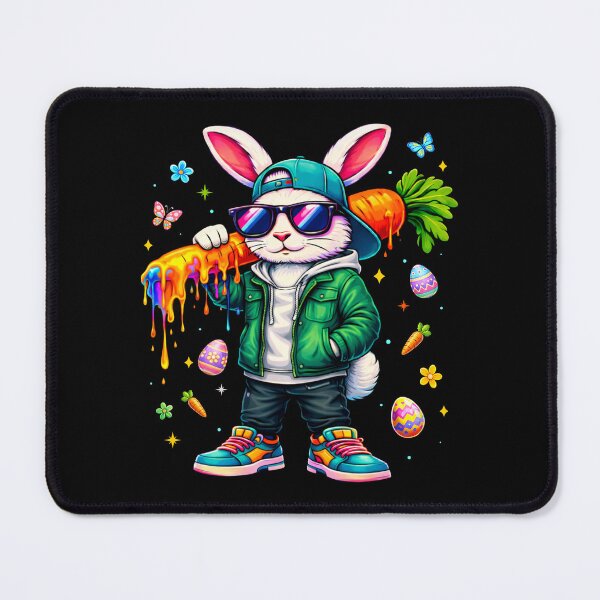 Item preview, Funny Easter Bunny with Carrot Rabbit Easter designed and sold by BlightedArt.