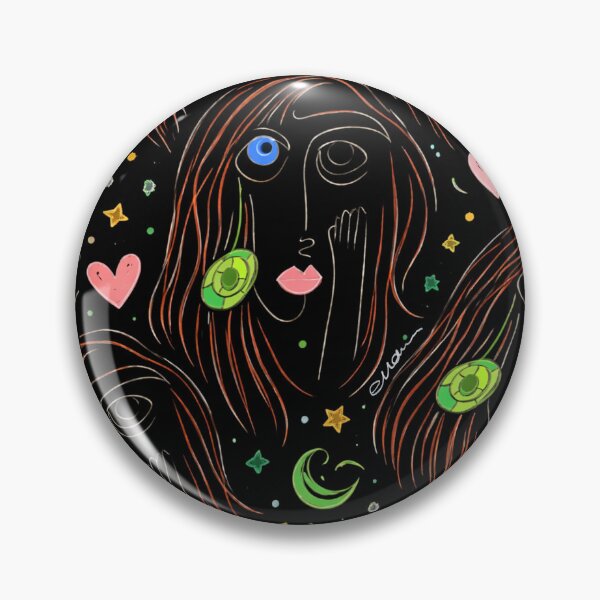 Artikelvorschau, Artistic Pattern with Blue Eye and Green Rings entworfen und verkauft von EvaArtHome.