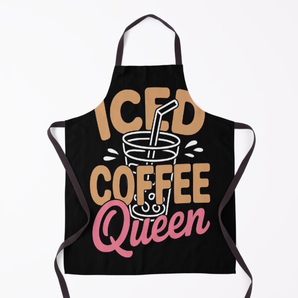 Item preview, Iced Coffee Queen Humor Caffeine Lover Empowering Vibe designed and sold by brinbotty.