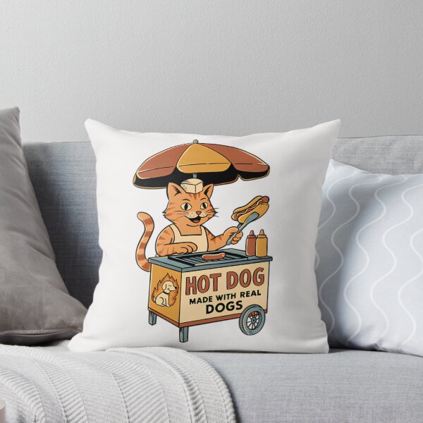 Item preview, Cat and hotdog designed and sold by GallegosLandin.