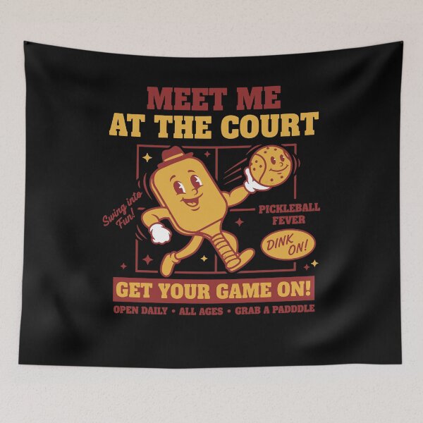 Item preview, Pickleball Funny Player Meet Me At The Court Love designed and sold by LuminOrb.