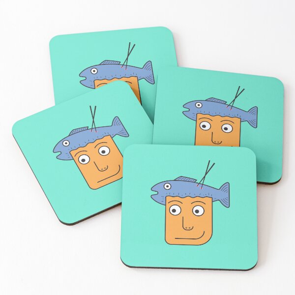 Item preview, Catch of the Day: Quirky Fish Hat Illustration designed and sold by Be-bored.