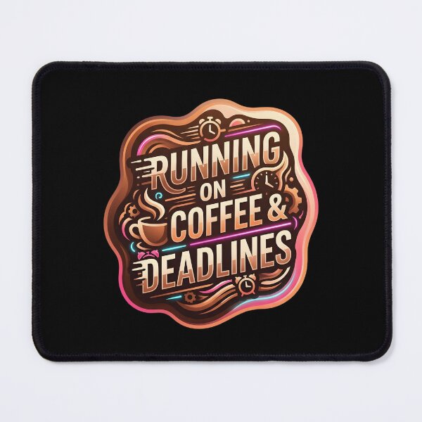 Item preview, Running on coffee and deadlines | Administrative assistant designed and sold by SocialStaticz.