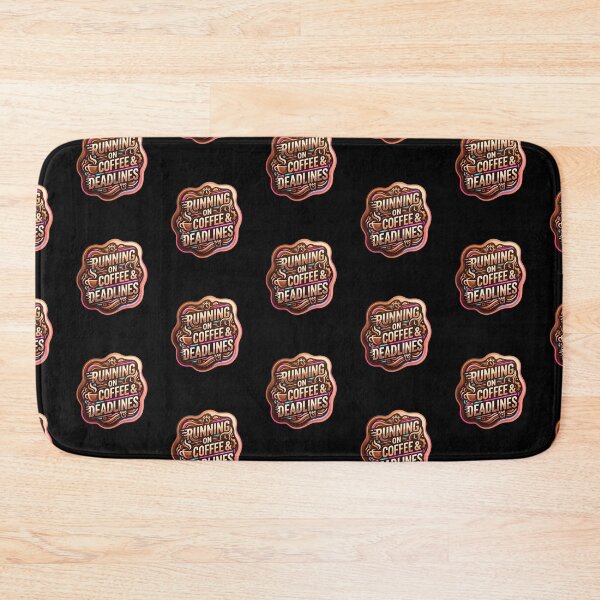 Item preview, Running on coffee and deadlines | Administrative assistant designed and sold by SocialStaticz.