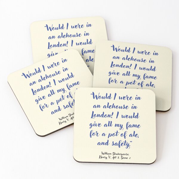 Item preview, Dope Shakespeare Quote from Henry the Fifth designed and sold by CharlottePlaceArt.