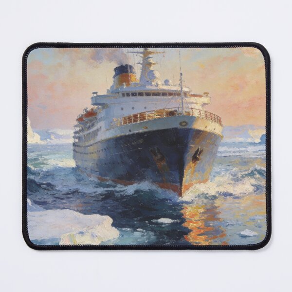 Item preview, Impressionist Luxury Cruise Painting, Ocean Voyage Wall Art designed and sold by BlareBlare.