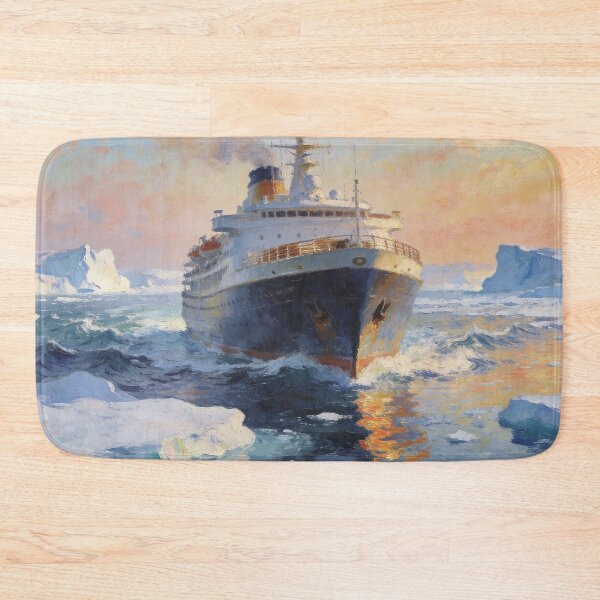 Item preview, Impressionist Luxury Cruise Painting, Ocean Voyage Wall Art designed and sold by BlareBlare.