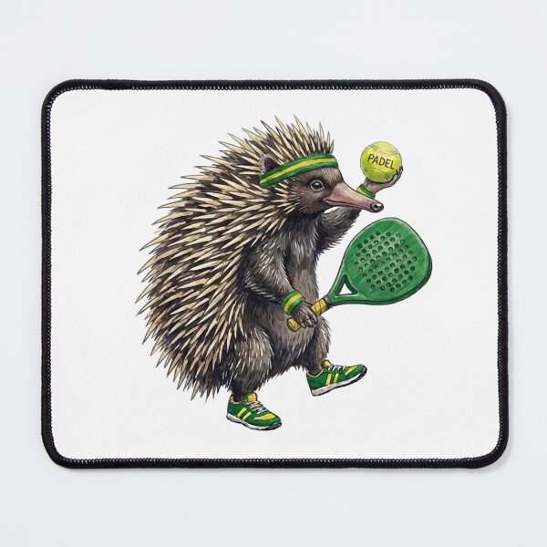 Item preview, Aussie Padel Echidna - The Spiky Defender designed and sold by Wennebabs.