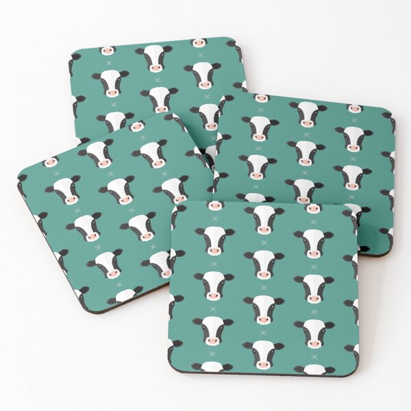 Item preview, Cow heads on blue designed and sold by reneesillus.